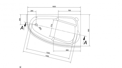 Панель фронтальная Cersanit JOANNA 160 универсальная
