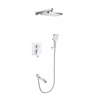 Душевая система встраиваемая Rose R1535F белый/хром