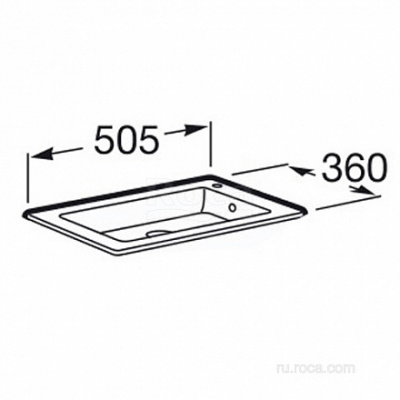 Раковина Roca Debba Unik 50