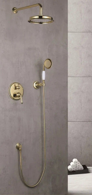 Душевая система встраиваемая Rose R0235E золото