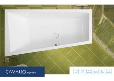 Акриловая ванна VAGNERPLAST CAVALLO OFFSET 160x90 Left