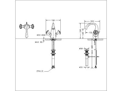 Смеситель для раковины Bravat SWAN F14287C-ENG