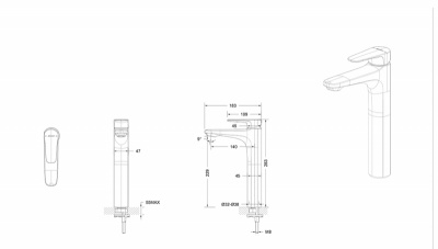 Смеситель для раковины Bravat SOURCE F1173218BW-A9-ENG