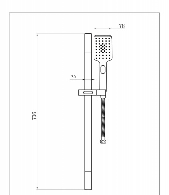 Душевой комплект Bravat SOURCE D170BW-ENG черный