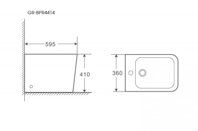 Биде подвесное Grossman GR-BPR4414