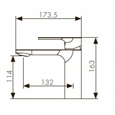 Смеситель для раковины KAISER Linear 59011