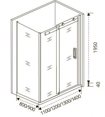 Боковая панель GOOD DOOR PUERTA SP-90-C-CH