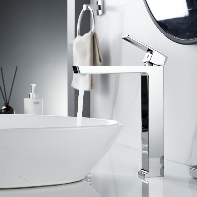 Смеситель для раковины высокий Rose R18 R1811-1 хром