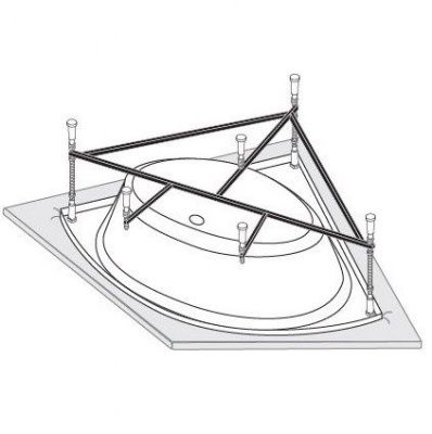 Каркас к ванне VAGNERPLAST Iris 143x143